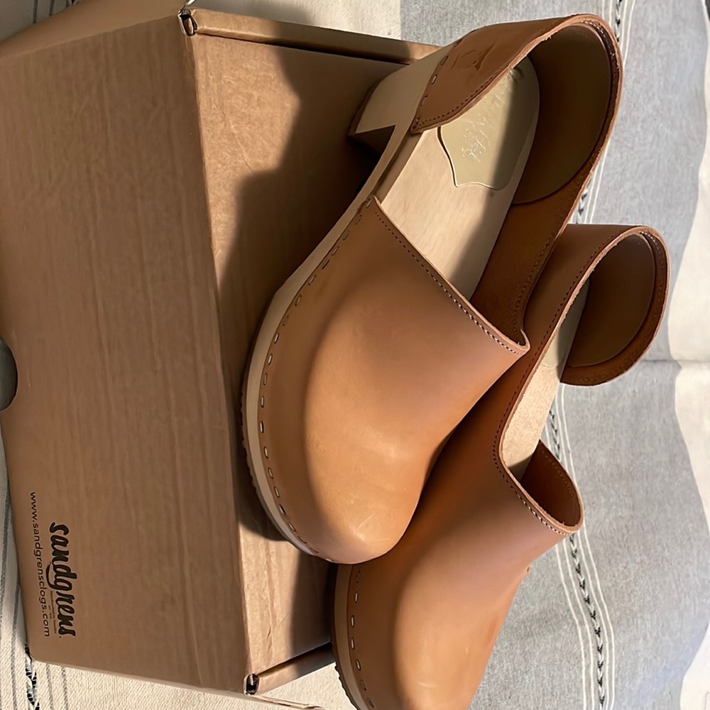 Sandgrens Swedish clogs  Nude color like new EU size40